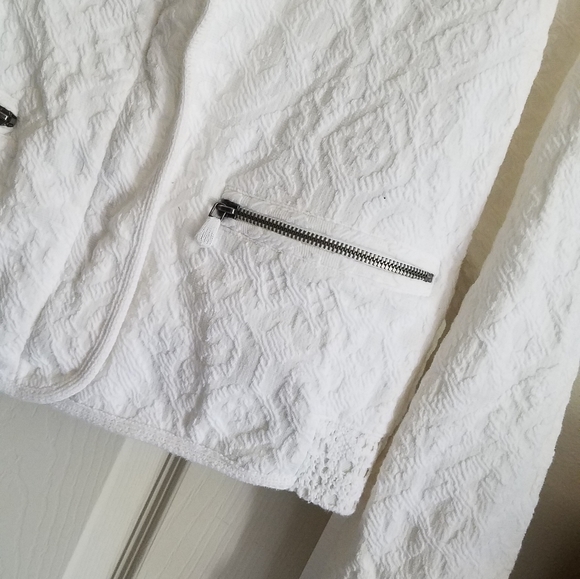 Moth L Jacket White Textured Excellent Condition - Picture 5 of 7